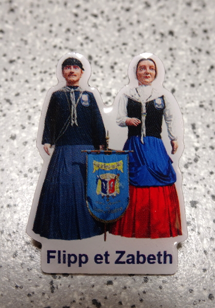 pin's Boulogne Flipp et Zabeth