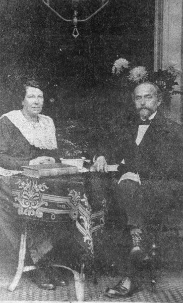 1920 (?) Tijmen v.d.Kooy en vrouw.