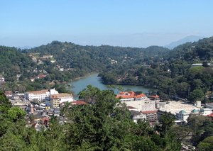 3C Kandy, Aerial view of Kandy city