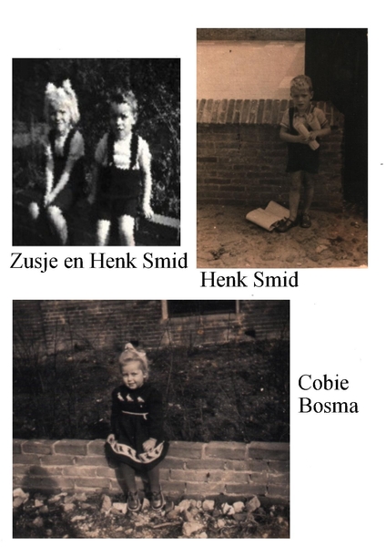1948 (Circa) Henk(ie) en Zus(je) Smid en Cobie Bosma