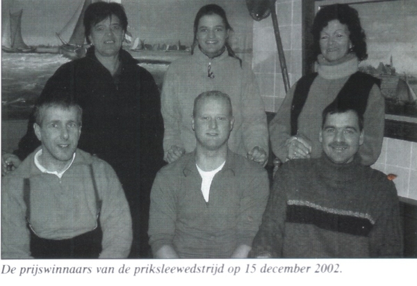2002 Winnaars prikslee wedsrtijd (15-12-2002)