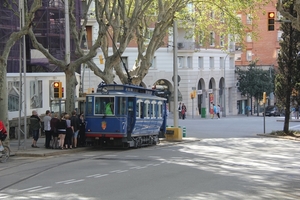 7 Laatste stukje overgebleven originele tramlijn van de stad Barc