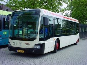 654 Elektrisch binnenstadsbusje StadsVervoer Dordrecht