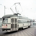 PCC 1001 van tramlijn 8 staat op het Kurhausplein de vertrektijd 
