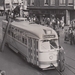 September 1949. Edisonstraat. Tijdens een proefrit met de nieuwe 