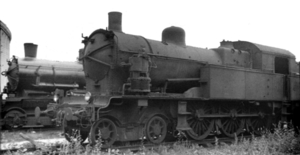 SNcF 232 TB5 in Lille, 18 juni, 1954