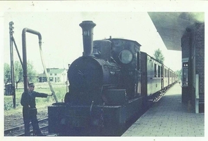Spijkenisse Tramstation 1961 Kindertram naar Oostvoorne R.T.M Loc