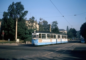 205 Oost-Duitse stad Gotha had een leuk trambedrijf dat kort na d