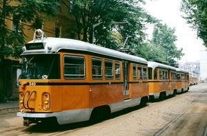 ATM 540-505-539 van de interlokale tramlijn Milaan-Limbiate. 22-0