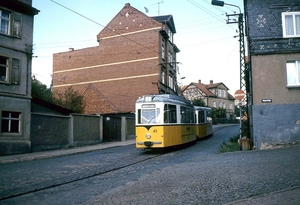 Oost-Duitse stad Gotha had een leuk trambedrijf dat kort na de We