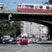 Tram's te stad Wenen in Oostenrijk