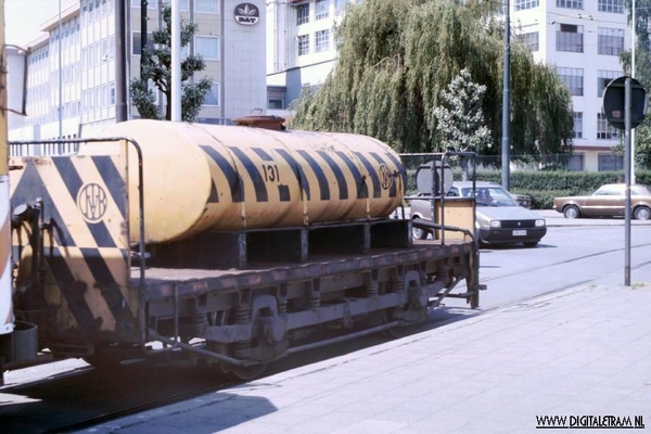 Werkwagens in Brussel. 23-05-1988-4