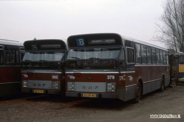 In Bergschenhoek werden de afgevoerde HTM-bussen verzameld in een
