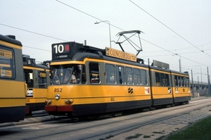 852 als lijn 10. Flevopark 12-09-1982