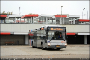 Qbuzz 1083 - Rotterdam, Abram van Rijckevorselplein (Metrostation