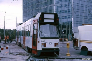 Een fikse ontsporing in Amsterdam met de 907.08-10-1990