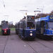 903 en 909 en dienstwagen 795 op lijn 12 bij het Amstelstation, 0