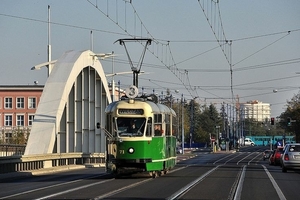 71 Tram's te Poznań in Polen