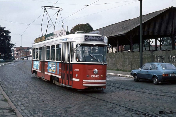 Antwerpse tram, toen nog de MIVA. 14-10-1981-2
