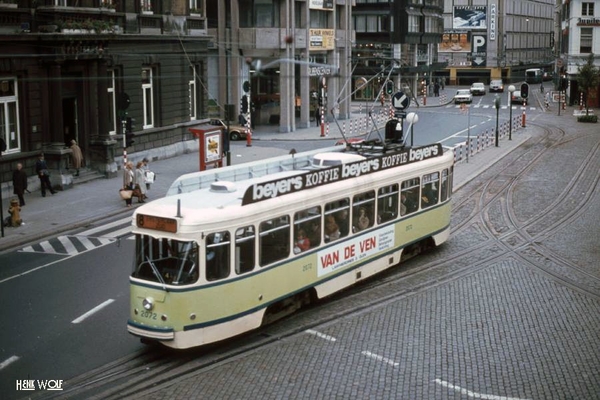 Antwerpse tram, toen nog de MIVA. 14-10-1981-7
