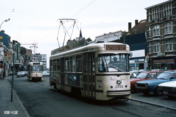 Antwerpse tram, toen nog de MIVA. 14-10-1981-12