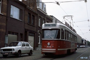 Antwerpse tram, toen nog de MIVA. 14-10-1981-15