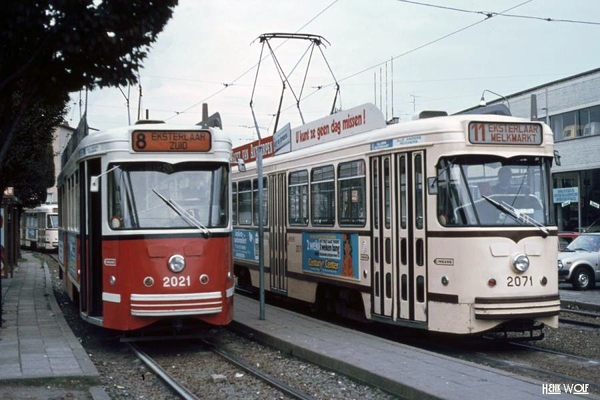 Antwerpse tram, toen nog de MIVA. 14-10-1981-24