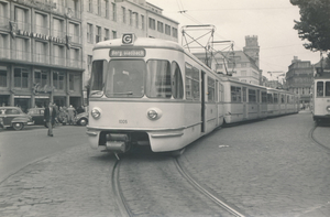 Köln 1005-1505 + 1503-1003 lijn G Neumarkt, 07-1954