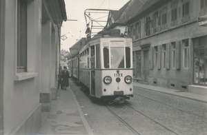 Rhein Haardt Bahn 1122+1207+1205+1578+562, Oghersheim, 06-1953