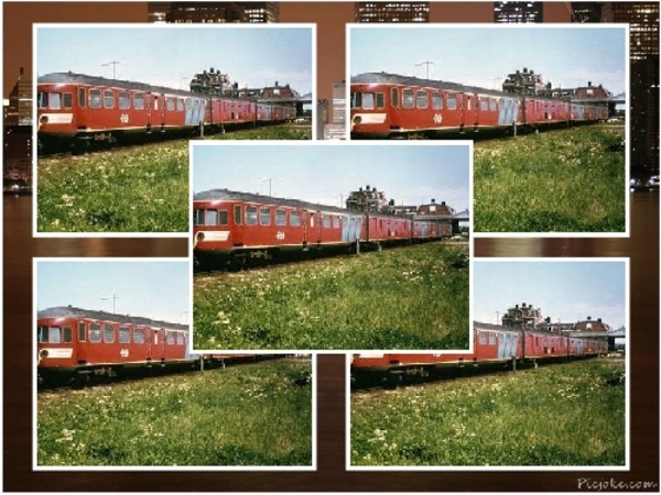 DE5 met treinstel nummer 188 in juni 1973 op station Enkuizen