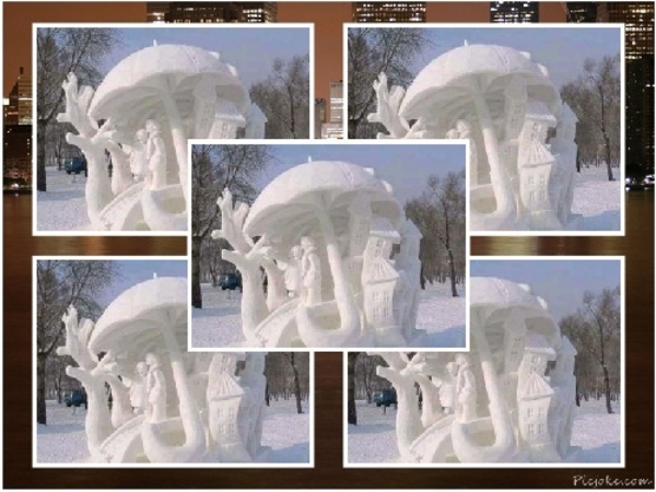 Sculpturen van sneeuw in Japan-5