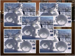 Sculpturen van sneeuw in Japan-8
