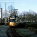 De Amsterdamse tramlijn 25 bij de keerlus aan de President Kenned