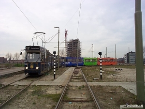 Een kijkje bij de tijdelijke keerlus van tramlijn 17 in Waterings