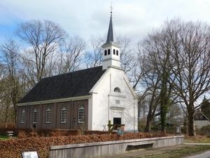 Het Koloniekerkje uit 1851,staat in het Drenthse Wilhelminaoord