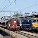 NS loc 1117 en dieselloc 2488 op station Den Bosch op 14 juli 198