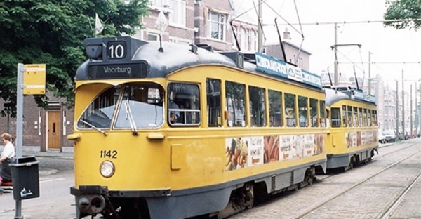 06-06-1992 Den Haag.1142+1192 on route 10 at Prins Mauritslaan.