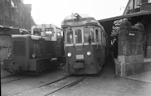 Rosestraat station met de M 1652 en de MABD 1804. 11 maart 1962