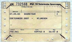Dagretour Zoetermeer-Nijmegen