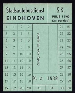 Eindhoven Stadsdienst ƒ 5.00