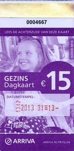 Gezins Dagkaart € 15.00