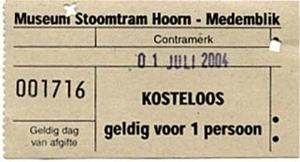 Hoorn-Medemblik Kaartjesbrief