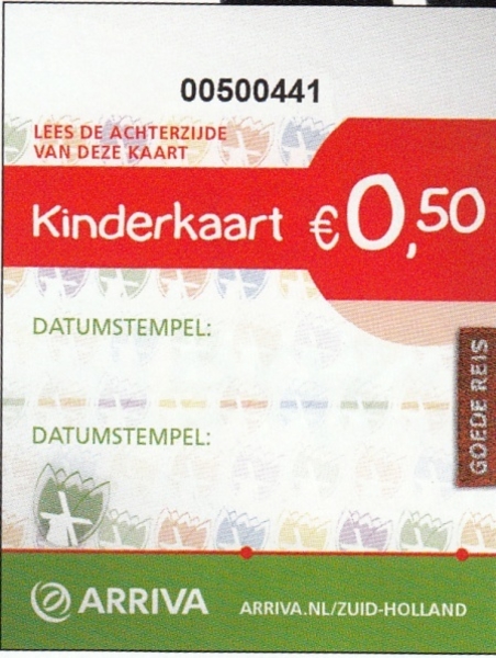 Kinderkaart € 0.50