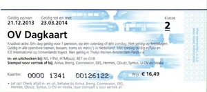 OV Dagkaart € 16.49