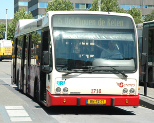 Hermes bus 1710 van het Berkhof type Jonckheer als lijn 15 op 19 