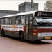 RET DAF-Hainje bus 935, lijn 69, Zuidplein, 23-10-1986. De reclam