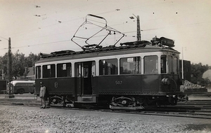 LTM 507 op het emplacement van de LTM in Heerlen. 7 augustus 1949