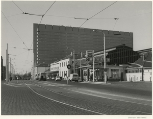 April 1973   Rijnstraat, Station Staatsspoor met daarachter het n
