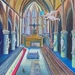 Een schilderij dat ik voor de expo in de kerk heb gemaakt.