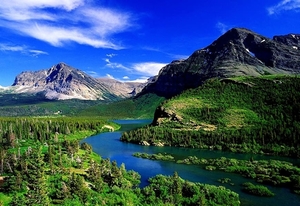 glacier-national-park-bergen-hoogland-montana-achtergrond
